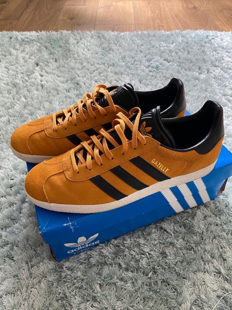 adidas gazelle yellow and black
